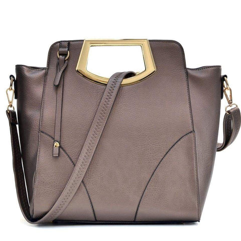 Dasein Pewter Handbag